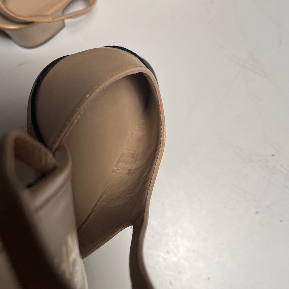 CHANEL Beige and Black Heels - Picture 10 of 10